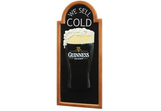 JJ068 GUINNESS ADVERTISING DISPLAY ANY WORDS PAINTED WALL MOUNTED 2