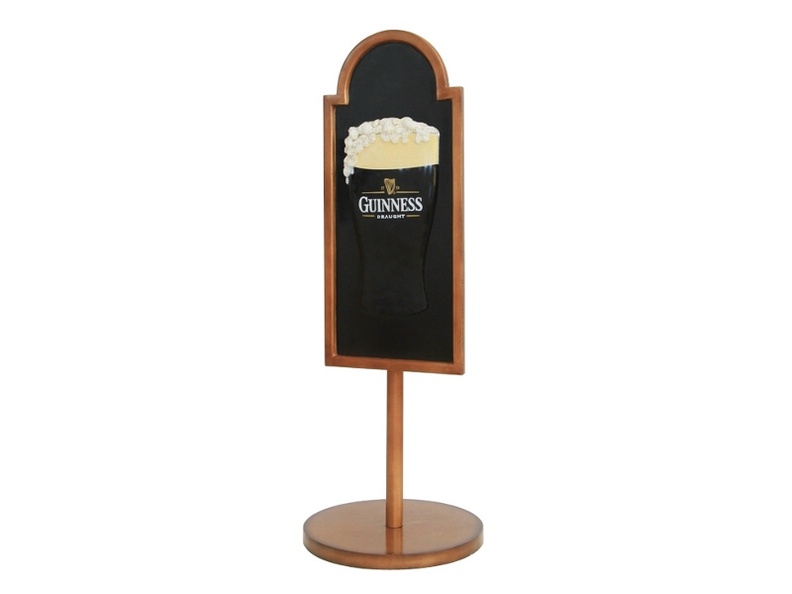 JJ070_GUINNESS_ADVERTISING_DISPLAY_ANY_WORDS_PAINTED_WITH_STAND_1.JPG