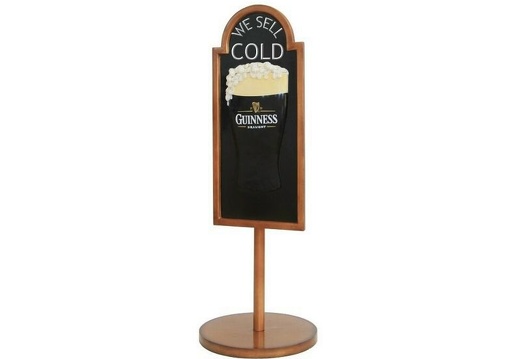 JJ070 GUINNESS ADVERTISING DISPLAY ANY WORDS PAINTED WITH STAND 2