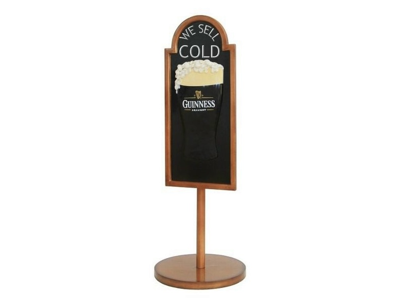 JJ070_GUINNESS_ADVERTISING_DISPLAY_ANY_WORDS_PAINTED_WITH_STAND_2.JPG