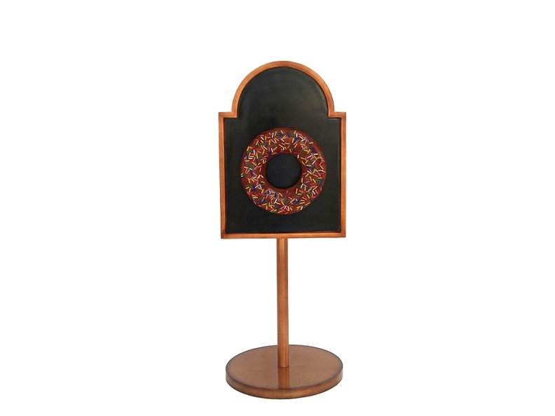 JJ138_CHOCOLATE_DOUGHNUT_ADVERTISING_BOARD_STAND_ANY_WORDS_PAINTED_1.JPG