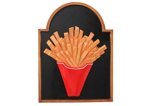 JJ139 FRENCH FRIES CHIPS ADVERTISING BOARD ANY WORDS PAINTED 1