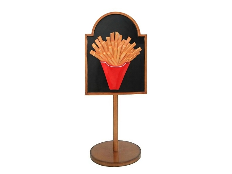 JJ140_FRENCH_FRIES_CHIPS_ADVERTISING_BOARD_STAND_ANY_WORDS_PAINTED_1.JPG