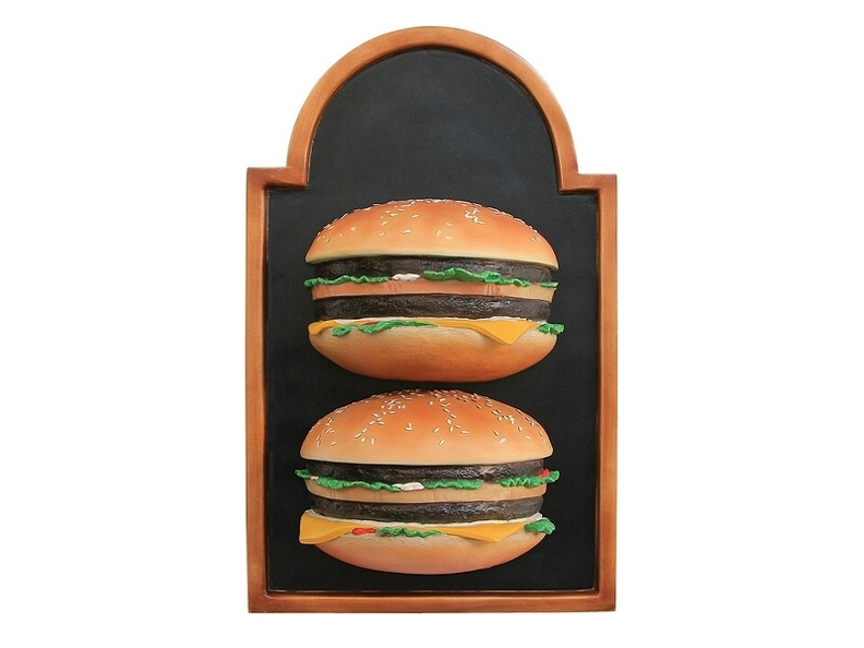 JJ143_HALF_DOUBLE_CHEESE_BURGER_ADVERTISING_BOARD_ANY_WORDS_PAINTED_1.JPG