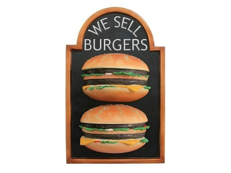 JJ143_HALF_DOUBLE_CHEESE_BURGER_ADVERTISING_BOARD_ANY_WORDS_PAINTED_2.JPG