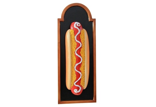 JJ145 HOT DOG ADVERTISING BOARD ANY WORDS PAINTED 1