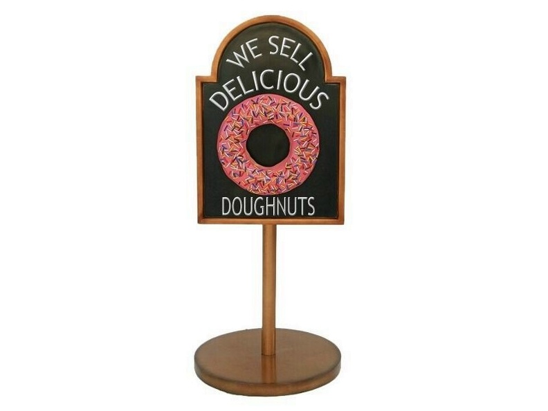 JJ149_PINK_DOUGHNUT_ADVERTISING_BOARD_STAND_ANY_WORDS_PAINTED_2.JPG