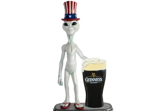 JJ1501 UNCLE SAM ALIEN WITH GUINNESS ADVERTISING DISPLAY BOARD