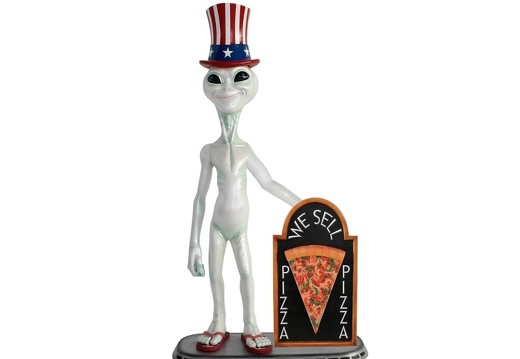 JJ1503 UNCLE SAM ALIEN WITH PIZZA ADVERTISING DISPLAY BOARD