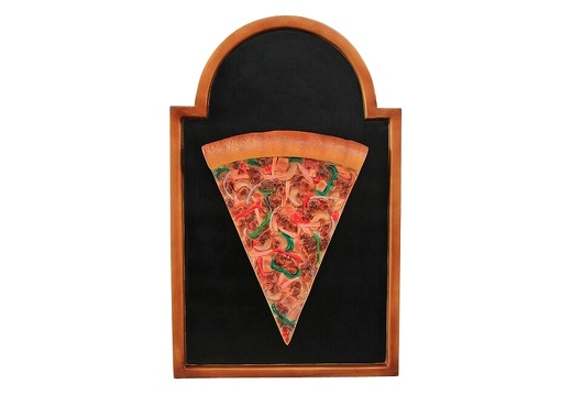 JJ150 PIZZA SLICE ADVERTISING BOARD ANY WORDS PAINTED 1