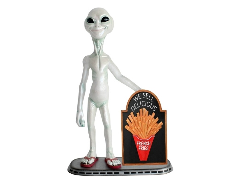 JJ1514_FUNNY_ALIEN_WITH_FRENCH_FRIES_ADVERTISING_DISPLAY_BOARD.JPG