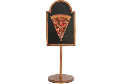 JJ151 PIZZA SLICE ADVERTISING BOARD STAND ANY WORDS PAINTED 1