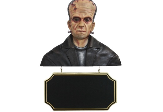 JJ1816 FRANKENSTEIN THE MONSTER SMALL ADVERTISING BOARD ANY WORDS PAINTED WALL MOUNTED