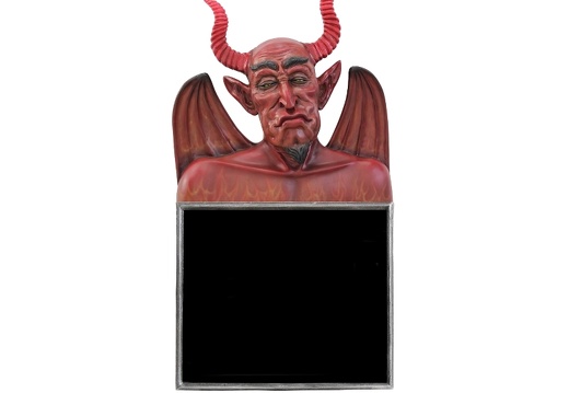 JJ1855 FUNNY FRIENDLY DEVIL ADVERTISING BOARD ANY WORDS PAINTED WALL MOUNTED 1