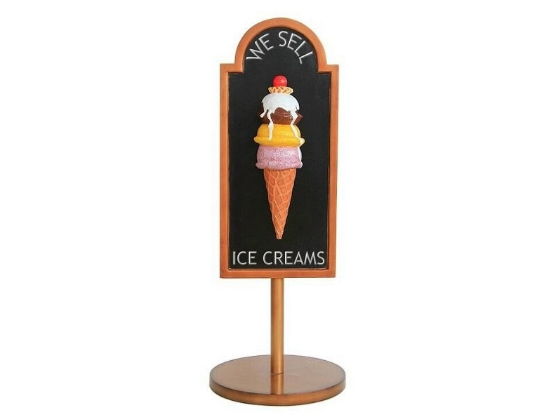 JJ216_HALF_ICE_CREAM_WITH_CREAM_CHERRY_ADVERTISING_BOARD_STAND_ANY_WORDS_PAINTED_2.JPG