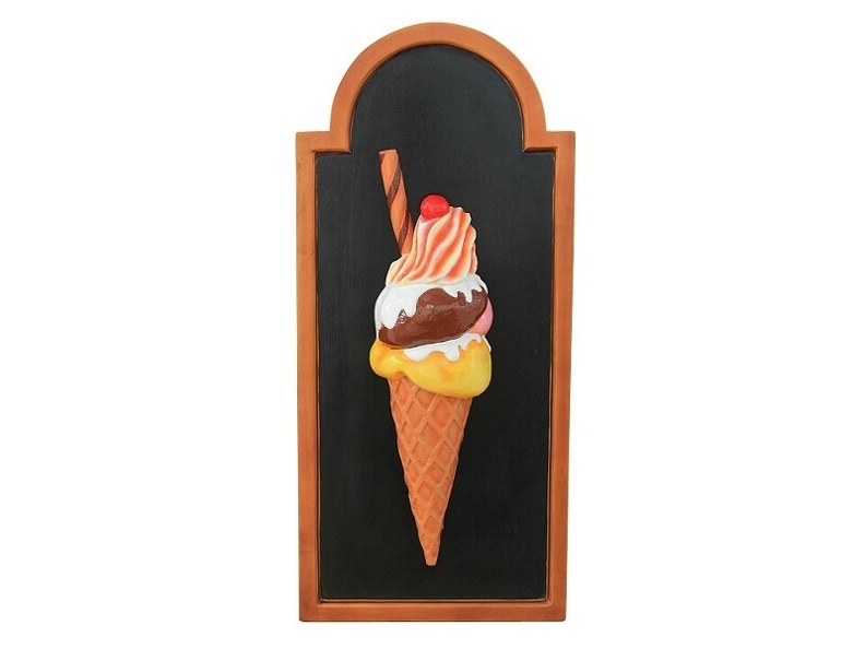 JJ217_HALF_ICE_CREAM_WITH_FLAKE_CHERRY_ADVERTISING_BOARD_ANY_WORDS_PAINTED_1.JPG