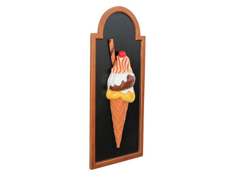 JJ217_HALF_ICE_CREAM_WITH_FLAKE_CHERRY_ADVERTISING_BOARD_ANY_WORDS_PAINTED_2.JPG