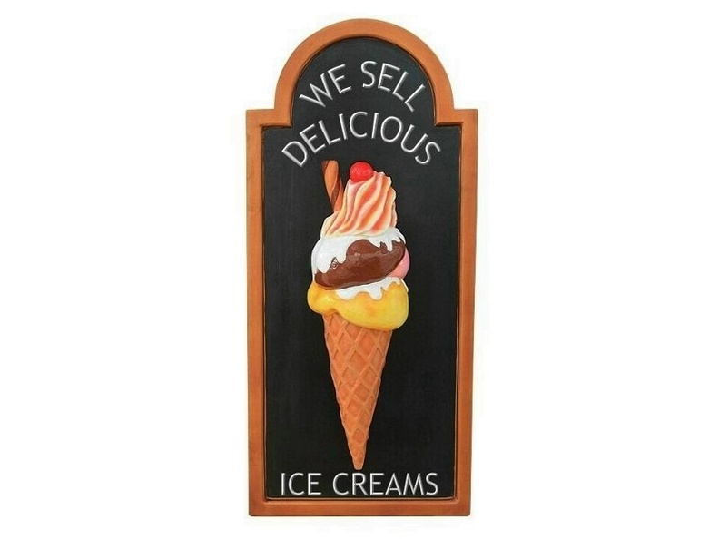 JJ217_HALF_ICE_CREAM_WITH_FLAKE_CHERRY_ADVERTISING_BOARD_ANY_WORDS_PAINTED_3.JPG