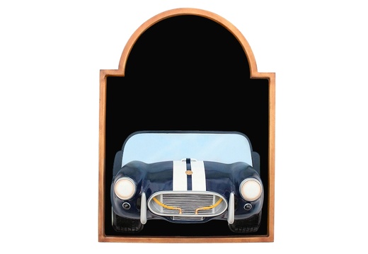 JJ311 BLUE COBRA CAR WALL MOUNTED ADVERT DISPLAY BOARD ANY WORDS PAINTED 1