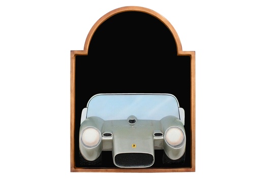 JJ317 SILVER FERRARI TR250 CAR WALL MOUNTED ADVERT DISPLAY BOARD ANY WORDS PAINTED 1