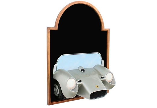 JJ317 SILVER FERRARI TR250 CAR WALL MOUNTED ADVERT DISPLAY BOARD ANY WORDS PAINTED 2