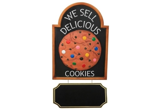 JJ345 CHOCOLATE COOKIE SIGN ADVERTISING BOARD WALL MOUNTED