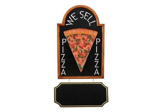 JJ349 PIZZA SLICE SIGN ADVERTISING BOARD WALL MOUNTED