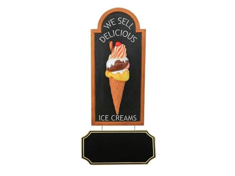 JJ352_HALF_ICE_CREAM_WITH_FLAKE_CHERRY_SIGN_ADVERTISING_BOARD_WALL_MOUNTED.JPG