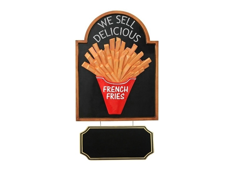 JJ355_FRENCH_FRIES_CHIPS_SIGN_ADVERTISING_BOARD_WALL_MOUNTED.JPG
