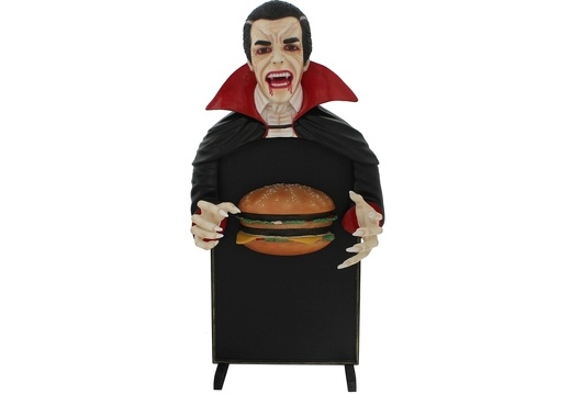 JJ5076 COUNT DRACULA CHEESE BURGER ADVERTISING BOARD ANY WORDS PAINTED 1