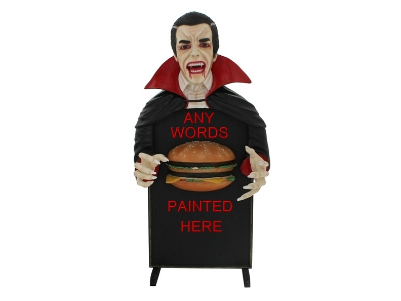 JJ5076_COUNT_DRACULA_CHEESE_BURGER_ADVERTISING_BOARD_ANY_WORDS_PAINTED_2.JPG