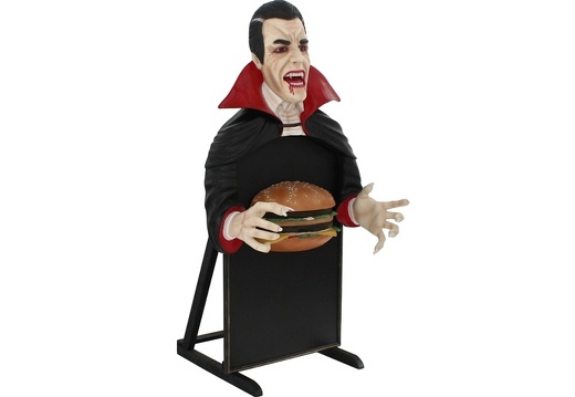 JJ5076 COUNT DRACULA CHEESE BURGER ADVERTISING BOARD ANY WORDS PAINTED 3