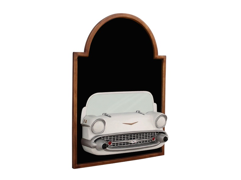 JJ508_WHITE_CHEVY_VINTAGE_CAR_WALL_MOUNTED_ADVERT_DISPLAY_BOARD_ANY_WORDS_PAINTED_2.JPG