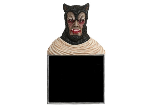 JJ5091 SCARY WEREWOLF ADVERTISING BOARD ANY WORDS PAINTED WALL MOUNTED