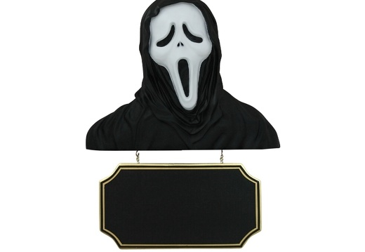 JJ5092 SCREAM THE SLASHER SMALL ADVERTISING BOARD ANY WORDS PAINTED WALL MOUNTED