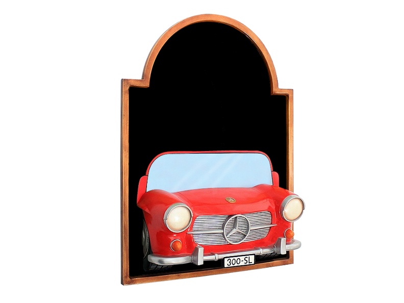JJ511-_RED_MERCEDES_BENZE_300_SL_VINTAGE_CAR_WALL_MOUNTED_ADVERT_DISPLAY_BOARD_ANY_WORDS_PAINTED_2.JPG