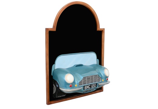 JJ512 ASTON MARTIN VINTAGE CAR WALL MOUNTED ADVERT DISPLAY BOARD ANY WORDS PAINTED 2