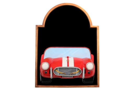 JJ513 RED COBRA VINTAGE CAR WALL MOUNTED ADVERT DISPLAY BOARD ANY WORDS PAINTED 1