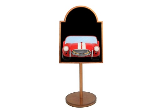 JJ521 RED COBRA VINTAGE CAR ADVERT DISPLAY BOARD ON STAND ANY WORDS PAINTED