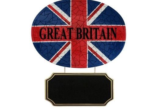 JJ6028 GREAT BRITAIN FLAG MOSAIC TILE ADVERTISING BOARD