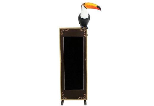 JJ725 TOUCAN BIRD ON LARGE ADVERTISING BOARD ANY WORDS PAINTED ON BOARD 1