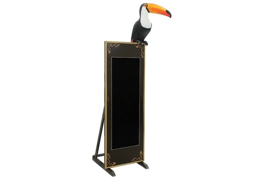 JJ725 TOUCAN BIRD ON LARGE ADVERTISING BOARD ANY WORDS PAINTED ON BOARD 2