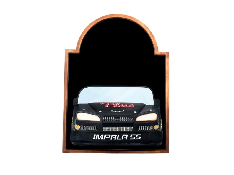 JJ860_BLUE_CHEVY_IMPALA_CAR_WALL_MOUNTED_ADVERT_DISPLAY_BOARD_ANY_WORDS_PAINTED_1.JPG