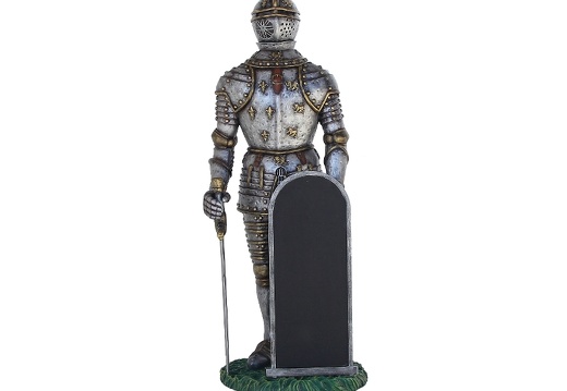 N247 MEDIEVAL KNIGHT IN SHINING ARMOUR ADVERTISING BOARD 1