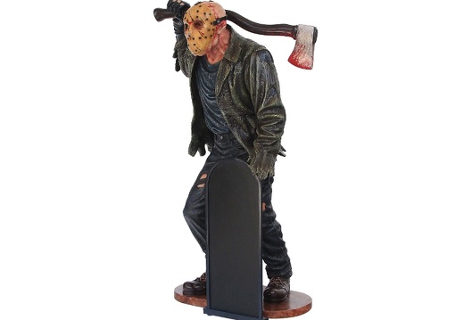 N252 LIFE SIZE SCARY SWAMP MONSTER WITH MASK AXE ADVERTISING BOARD 3