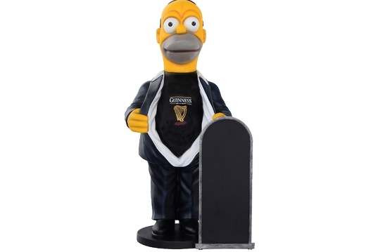N257 FUNNY HOMER SIMPSON WITH GUINNESS SHIRT ADVERTISING BOARD 1