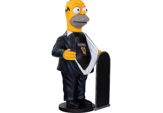 N257 FUNNY HOMER SIMPSON WITH GUINNESS SHIRT ADVERTISING BOARD 2
