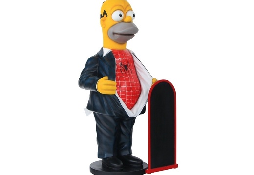 N263 FUNNY HOMER SIMPSON WITH SPIDERMAN SHIRT ADVERTISING BOARD 2