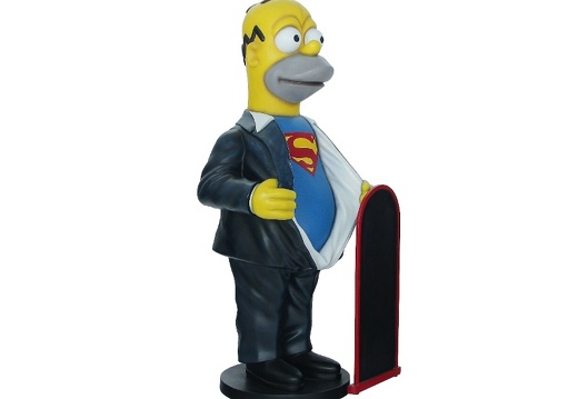 N268 FUNNY HOMER SIMPSON WITH SUPERMAN SHIRT ADVERTISING BOARD 2