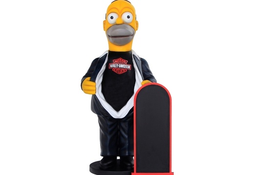 N273 FUNNY HOMER SIMPSON WITH HARLEY DAVIDSON ADVERTISING BOARD 1